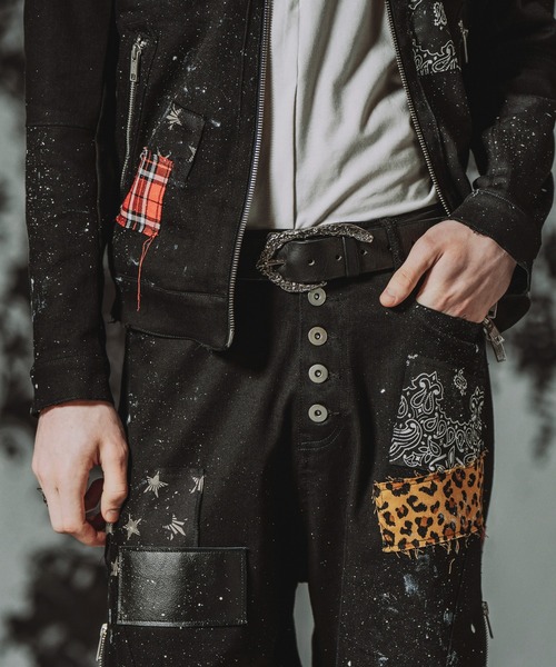 NO ID.（ノーアイディ）の「【NO ID.】Molten Buckle Leather Belt / モルテン バックル レザー ベルト（ベルト・メンズ・ブラック・ONE SIZE）」の4枚目の写真