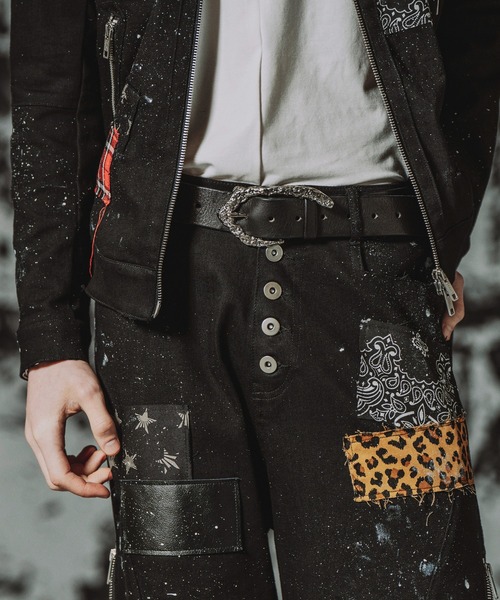 NO ID.（ノーアイディ）の「【NO ID.】Molten Buckle Leather Belt / モルテン バックル レザー ベルト（ベルト・メンズ・ブラック・ONE SIZE）」の10枚目の写真