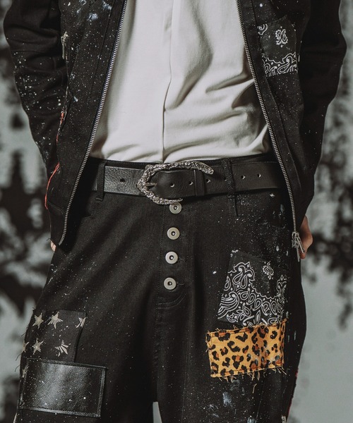 NO ID.（ノーアイディ）の「【NO ID.】Molten Buckle Leather Belt / モルテン バックル レザー ベルト（ベルト・メンズ・ブラック・ONE SIZE）」の11枚目の写真