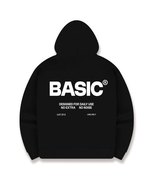BASIC LABEL（ベーシックラベル）の「No Extra Oversized Hoodie 5 Color [BLBI_1002]（パーカー・レディース・ホワイト/アイボリー/グレー/ネイビー/ブラック・SMALL/MEDIUM/LARGE/X-LARGE）」の3枚目の写真