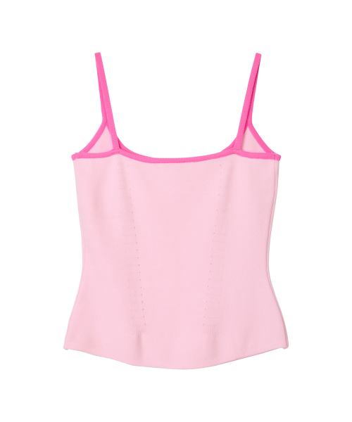ERER(エルエル)の「Colorblock knit Sleeveless Pink(Tシャツ/カットソー・レディース・ピンク・F)」の7枚目の写真