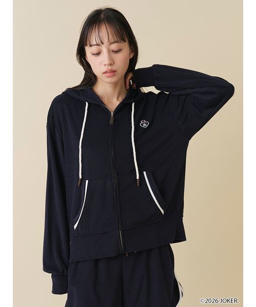 SNIDEL(スナイデル)の「【PINGU(TM)】パイルパーカー(パーカー・レディース・サックスブルー/ネイビー/その他・F)」の1枚目の写真