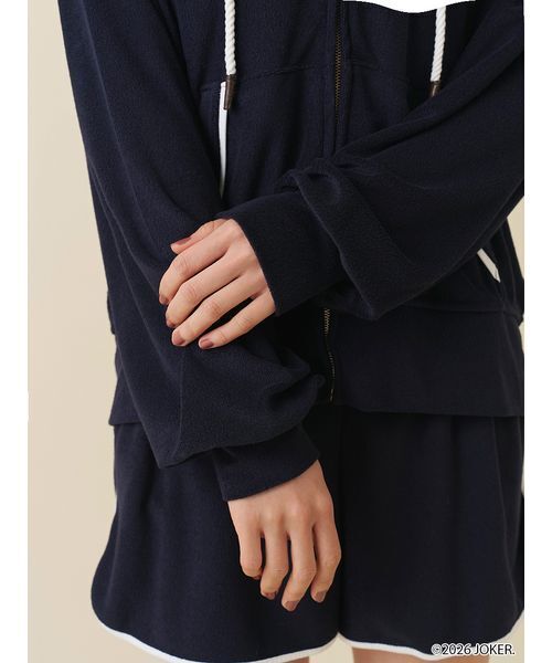 SNIDEL(スナイデル)の「【PINGU(TM)】パイルパーカー(パーカー・レディース・サックスブルー/ネイビー/その他・F)」の11枚目の写真