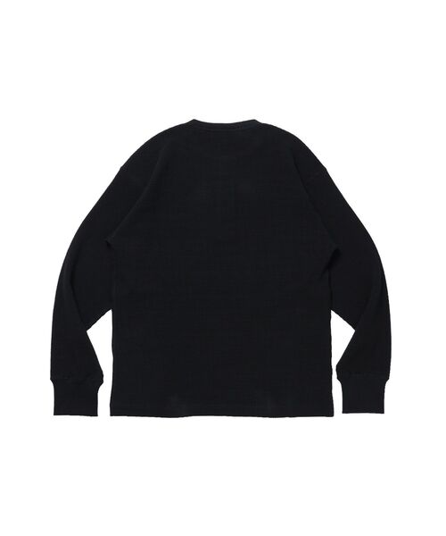 BEN DAVIS(ベンデイビス)の「【BEN DAVIS】WAFFLE L/S HENLEY / ワッフル ヘンリーネック ロンT ユニセックス 長袖 サーマル(Tシャツ/カットソー・メンズ・グレー/ブラウン/オフホワイト/ホワイト/ブラック・MEDIUM/X-LARGE/LARGE)」の11枚目の写真