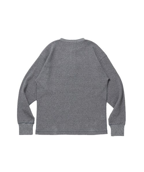 BEN DAVIS(ベンデイビス)の「【BEN DAVIS】WAFFLE L/S HENLEY / ワッフル ヘンリーネック ロンT ユニセックス 長袖 サーマル(Tシャツ/カットソー・メンズ・グレー/ブラウン/オフホワイト/ホワイト/ブラック・MEDIUM/X-LARGE/LARGE)」の15枚目の写真
