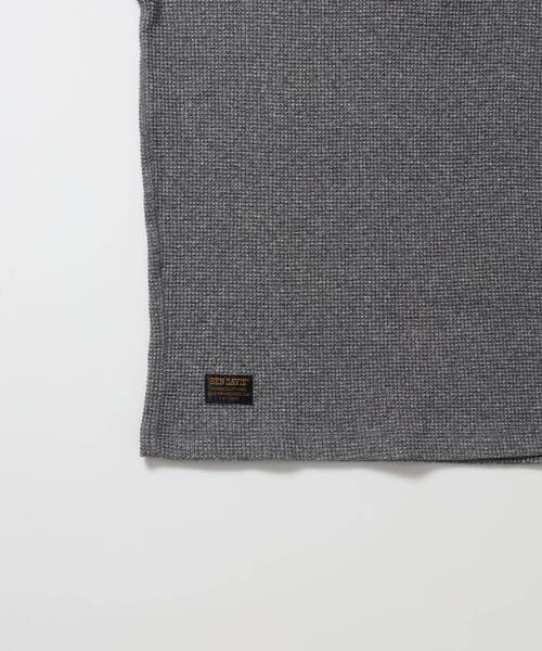 BEN DAVIS(ベンデイビス)の「【BEN DAVIS】WAFFLE L/S HENLEY / ワッフル ヘンリーネック ロンT ユニセックス 長袖 サーマル(Tシャツ/カットソー・メンズ・グレー/ブラウン/オフホワイト/ホワイト/ブラック・MEDIUM/X-LARGE/LARGE)」の17枚目の写真