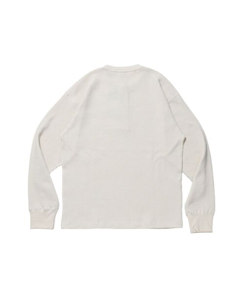 BEN DAVIS(ベンデイビス)の「【BEN DAVIS】WAFFLE L/S HENLEY / ワッフル ヘンリーネック ロンT ユニセックス 長袖 サーマル(Tシャツ/カットソー・メンズ・グレー/ブラウン/オフホワイト/ホワイト/ブラック・MEDIUM/X-LARGE/LARGE)」の19枚目の写真