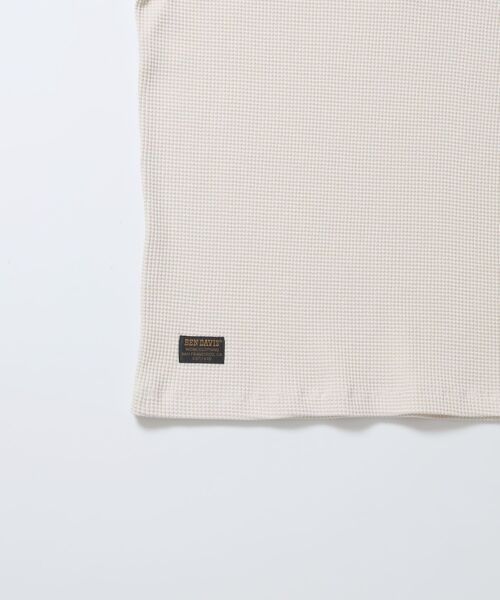 BEN DAVIS(ベンデイビス)の「【BEN DAVIS】WAFFLE L/S HENLEY / ワッフル ヘンリーネック ロンT ユニセックス 長袖 サーマル(Tシャツ/カットソー・メンズ・グレー/ブラウン/オフホワイト/ホワイト/ブラック・MEDIUM/X-LARGE/LARGE)」の21枚目の写真