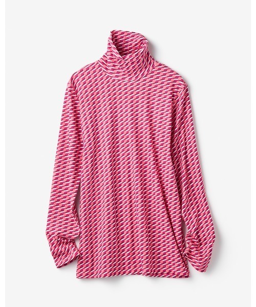 DoCLASSE( ドゥクラッセ)の「超長綿タートルネック/モダン柄(Tシャツ/カットソー・レディース・ブラック×ホワイト/ベージュ×ブラック/ネイビー/グリーン/レッド/ブラウン/その他・L/M/S/LL/3L)」の22枚目の写真