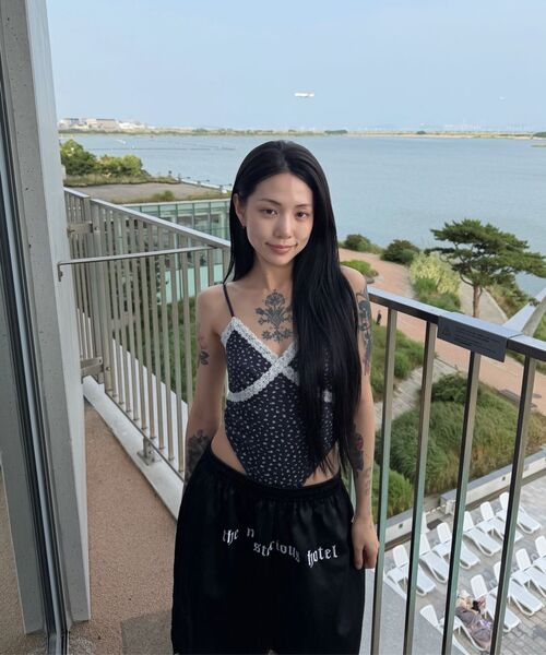 THE MYSTERIOUS HOTEL（ザミステリアスホテル）の「FLOWER LACE BODYSUIT [NAVY]（Tシャツ/カットソー・レディース・その他・FREE）」の9枚目の写真