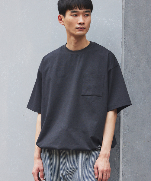 JOURNAL STANDARD relume（ジャーナルスタンダード　レリューム）の「＜吸水速乾＞Ever-Dri(TM) ドライタッチ スピンドル Tシャツ（Tシャツ/カットソー・メンズ・チャコールグレー/ホワイト/ライトグリーン/ブラック・LARGE/MEDIUM/SMALL）」の11枚目の写真