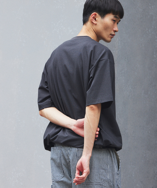 JOURNAL STANDARD relume（ジャーナルスタンダード　レリューム）の「＜吸水速乾＞Ever-Dri(TM) ドライタッチ スピンドル Tシャツ（Tシャツ/カットソー・メンズ・チャコールグレー/ホワイト/ライトグリーン/ブラック・LARGE/MEDIUM/SMALL）」の13枚目の写真