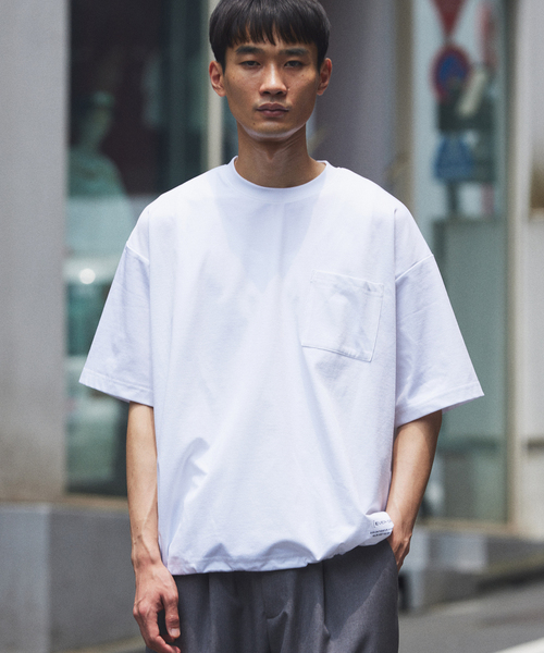 JOURNAL STANDARD relume（ジャーナルスタンダード　レリューム）の「＜吸水速乾＞Ever-Dri(TM) ドライタッチ スピンドル Tシャツ（Tシャツ/カットソー・メンズ・チャコールグレー/ホワイト/ライトグリーン/ブラック・LARGE/MEDIUM/SMALL）」の16枚目の写真