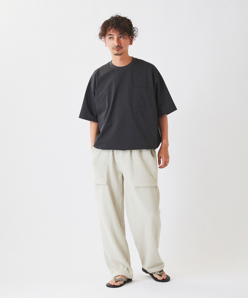 JOURNAL STANDARD relume（ジャーナルスタンダード　レリューム）の「＜吸水速乾＞Ever-Dri(TM) ドライタッチ スピンドル Tシャツ（Tシャツ/カットソー・メンズ・チャコールグレー/ホワイト/ライトグリーン/ブラック・LARGE/MEDIUM/SMALL）」の21枚目の写真