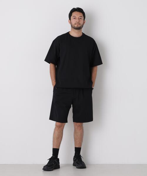 NANO universe(ナノユニバース)の「CIRCLEMOVA(R)メッシュリップストップTシャツ 半袖(セットアップ可)(Tシャツ/カットソー・メンズ・ブラック/カーキ/チャコール・L/S/M)」の5枚目の写真
