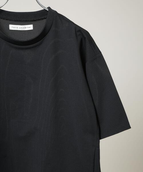 NANO universe(ナノユニバース)の「CIRCLEMOVA(R)メッシュリップストップTシャツ 半袖(セットアップ可)(Tシャツ/カットソー・メンズ・ブラック/カーキ/チャコール・L/S/M)」の10枚目の写真