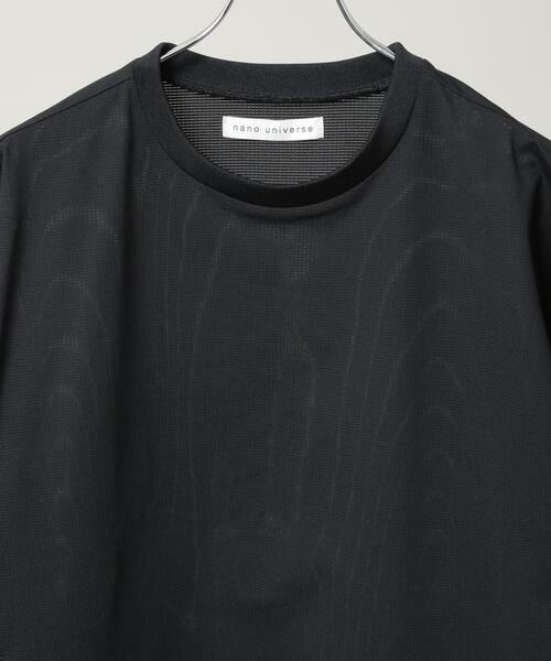 NANO universe(ナノユニバース)の「CIRCLEMOVA(R)メッシュリップストップTシャツ 半袖(セットアップ可)(Tシャツ/カットソー・メンズ・ブラック/カーキ/チャコール・L/S/M)」の13枚目の写真