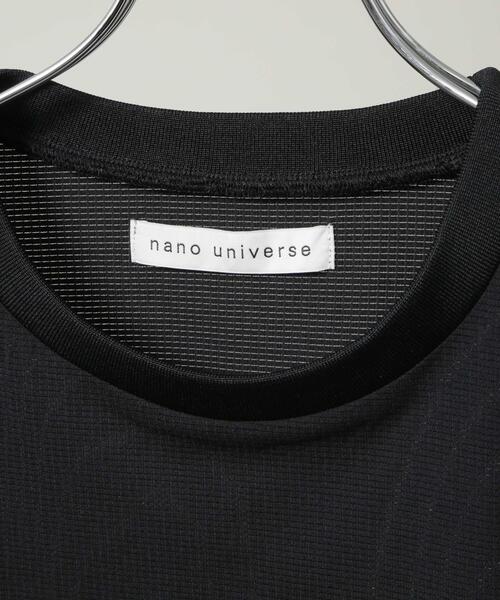NANO universe(ナノユニバース)の「CIRCLEMOVA(R)メッシュリップストップTシャツ 半袖(セットアップ可)(Tシャツ/カットソー・メンズ・ブラック/カーキ/チャコール・L/S/M)」の14枚目の写真