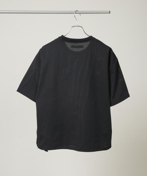 NANO universe(ナノユニバース)の「CIRCLEMOVA(R)メッシュリップストップTシャツ 半袖(セットアップ可)(Tシャツ/カットソー・メンズ・ブラック/カーキ/チャコール・L/S/M)」の16枚目の写真