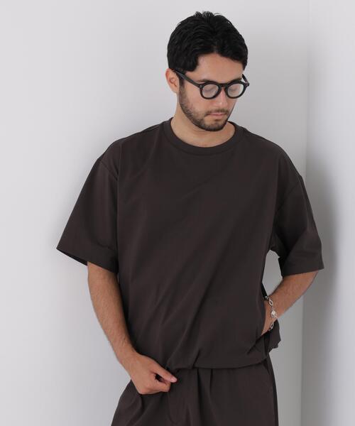 NANO universe(ナノユニバース)の「CIRCLEMOVA(R)メッシュリップストップTシャツ 半袖(セットアップ可)(Tシャツ/カットソー・メンズ・ブラック/カーキ/チャコール・L/S/M)」の19枚目の写真