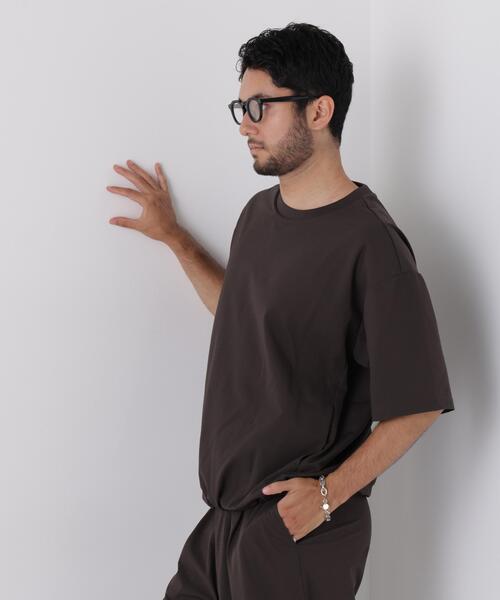 NANO universe(ナノユニバース)の「CIRCLEMOVA(R)メッシュリップストップTシャツ 半袖(セットアップ可)(Tシャツ/カットソー・メンズ・ブラック/カーキ/チャコール・L/S/M)」の21枚目の写真
