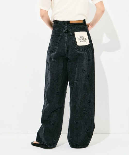 INSCRIRE(アンスクリア)の「INSCRIRE Dot Hole Denim Pants(デニムパンツ・レディース・ブラック/ブルー・30/31/28/29)」の19枚目の写真