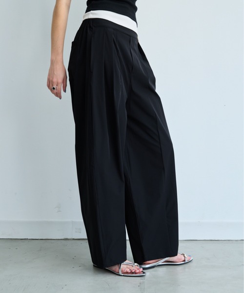 DRWCYS（ドロシーズ）の「【接触冷感/UVカット】タックコクーンパンツ（その他パンツ・レディース・チャコールグレー/ブラック・FREE）」の8枚目の写真