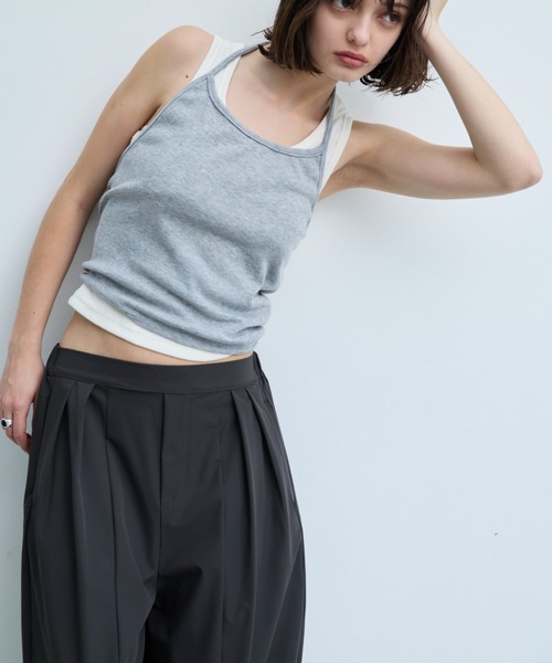 DRWCYS（ドロシーズ）の「【接触冷感/UVカット】タックコクーンパンツ（その他パンツ・レディース・チャコールグレー/ブラック・FREE）」の15枚目の写真