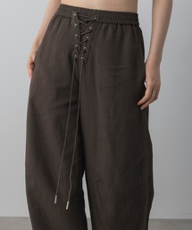 AJUGA. | レースアップ ドローストリングワイドパンツ(その他パンツ)