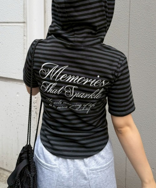 continuer de NICE CLAUP(コンティニューデナイスクラップ)の「キラロゴスキッパーPK(Tシャツ/カットソー・レディース・ブラック/その他12/ドット・FREE)」の3枚目の写真