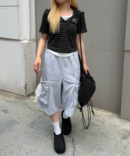 continuer de NICE CLAUP(コンティニューデナイスクラップ)の「キラロゴスキッパーPK(Tシャツ/カットソー・レディース・ブラック/その他12/ドット・FREE)」の22枚目の写真