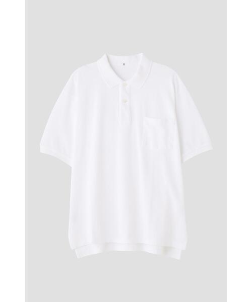 Y（ワイ）の「Ｙ / ORGANIC COTTON KANOKO POLO（ポロシャツ・メンズ・ネイビー/ホワイト・MEDIUM/LARGE/SMALL）」の4枚目の写真