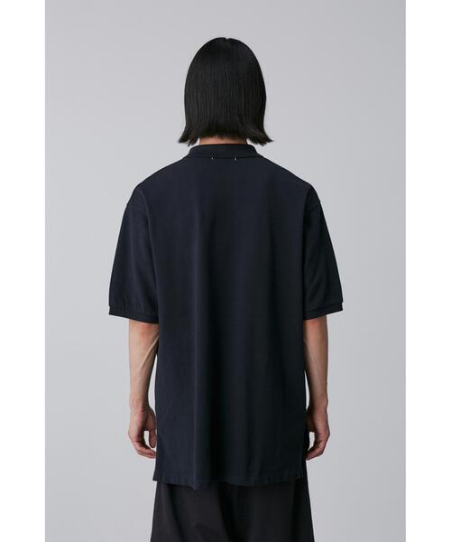 Y（ワイ）の「Ｙ / ORGANIC COTTON KANOKO POLO（ポロシャツ・メンズ・ネイビー/ホワイト・MEDIUM/LARGE/SMALL）」の8枚目の写真