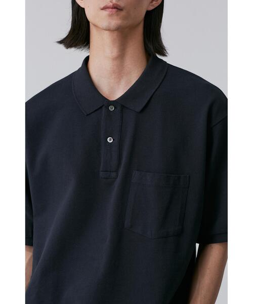 Y（ワイ）の「Ｙ / ORGANIC COTTON KANOKO POLO（ポロシャツ・メンズ・ネイビー/ホワイト・MEDIUM/LARGE/SMALL）」の9枚目の写真