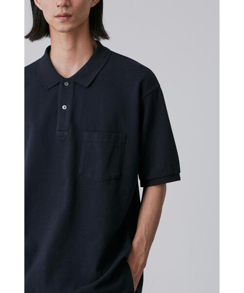 Y（ワイ）の「Ｙ / ORGANIC COTTON KANOKO POLO（ポロシャツ・メンズ・ネイビー/ホワイト・MEDIUM/LARGE/SMALL）」の10枚目の写真