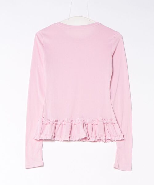 almo（アルモ）の「【TUNE】シアーフレアカットソー（Tシャツ/カットソー・レディース・ホワイト/ピンク・FREE）」の9枚目の写真