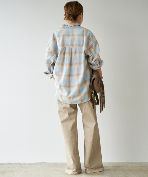 Deuxieme Classe(ドゥーズィエムクラス)の「*Vintage Check シャツ 4(シャツ/ブラウス・レディース・サックスブルー・FREE)」の18枚目の写真
