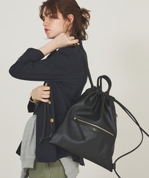 2WAYリバーシブルナップサック/フェイクレザー/A4/推し活