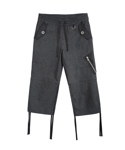 SOMSOC(ソムソック)の「DAZE MIXED DENIM CAPRI PANTS_BLACK(その他パンツ・レディース・その他・FREE)」の6枚目の写真