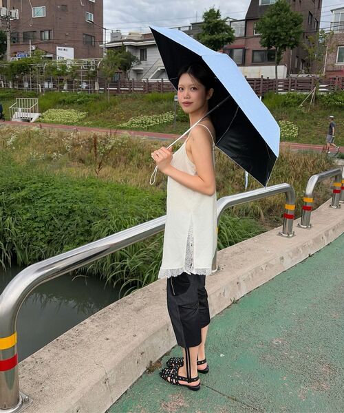 SOMSOC(ソムソック)の「DAZE MIXED DENIM CAPRI PANTS_BLACK(その他パンツ・レディース・その他・FREE)」の8枚目の写真