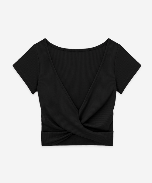 DEVIWEAR(デヴィウェア)の「リリースツイストショートスリーブ DEVI-T0158-ブラック(Tシャツ/カットソー・レディース・ブラック・MEDIUM/SMALL)」の12枚目の写真
