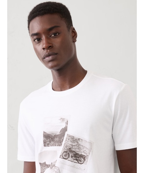 BANANA REPUBLIC FACTORY STORE(バナナリパブリック ファクトリーストア)の「BANANA REPUBLIC FACTORY STORE グラフィックTシャツ(Tシャツ/カットソー・メンズ・ホワイト・M/L/XL/S)」の3枚目の写真