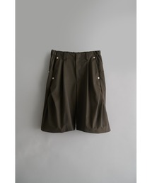 CONZ | curve leg wide shorts/ショートパンツ/夏服/カーブシルエット/CONZ(スラックス)
