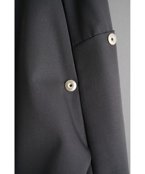 CONZ(コンズ)の「curve leg wide shorts/ショートパンツ/夏服/カーブシルエット/CONZ(スラックス・メンズ・ブラック/カーキ/グレー・3/2)」の15枚目の写真