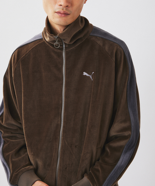 JOURNAL STANDARD relume(ジャーナルスタンダード レリューム)の「《追加》PUMA / プーマ 別注 ”T7” ベロア トラックジャケット(その他トップス・メンズ・ブラウン系その他/ネイビー/ブラウン・MEDIUM/LARGE)」の17枚目の写真