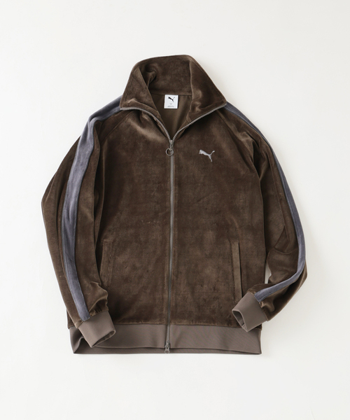 JOURNAL STANDARD relume(ジャーナルスタンダード レリューム)の「《追加》PUMA / プーマ 別注 ”T7” ベロア トラックジャケット(その他トップス・メンズ・ブラウン系その他/ネイビー/ブラウン・MEDIUM/LARGE)」の11枚目の写真