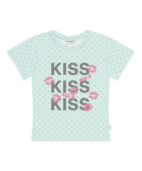 ESCAPEFROM(エスケープフロム)の「KISS KISS KISSプリントドットスリムフィット半袖Tシャツレモン(Tシャツ/カットソー・レディース・その他・MEDIUM)」の3枚目の写真