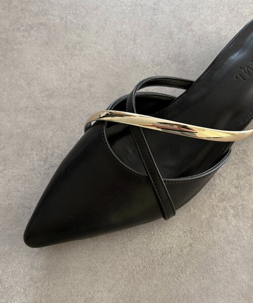 Thevon(ゼボン)の「GOLDラインミュール(パンプス・レディース・ブラック/ブラウン・M/L)」の6枚目の写真