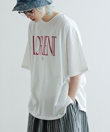 ロゴプリント ワイドTシャツ
