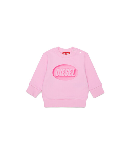 DIESEL(ディーゼル)の「ベビー プルオーバースウェット SDSELB(スウェット・キッズ・ピンク・12M/18M/24M)」の1枚目の写真
